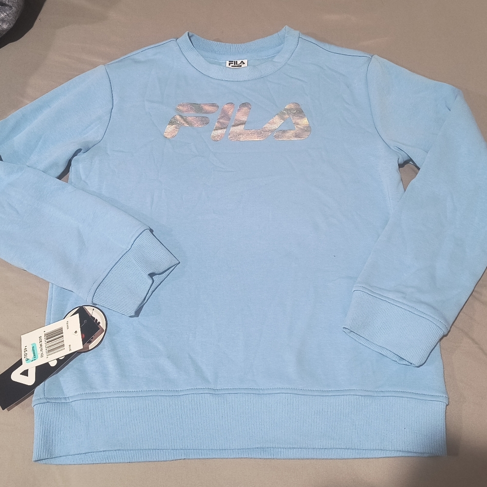 FILA suéter para niña talla M. (10/12). Azul. Nuevo